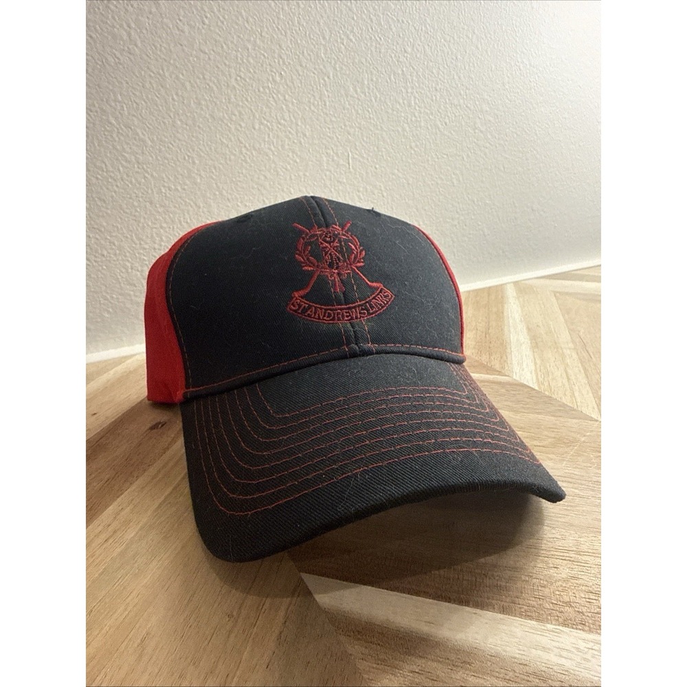 St Andrew‎ Links Golf Baseball Cap Strap back Black Red Embroidery